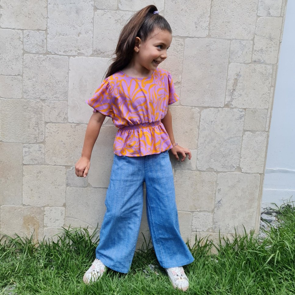 PANTALÓN LINO CELESTE JEAN