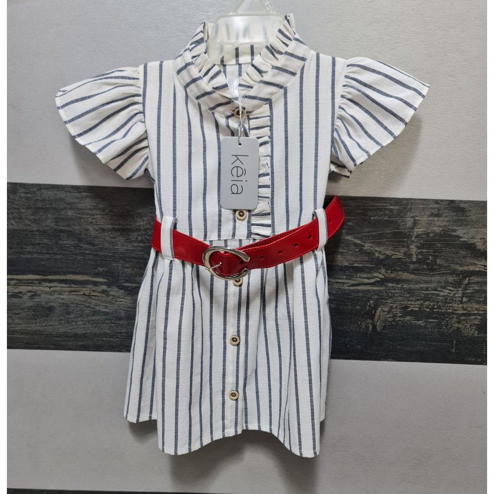 VESTIDO RAYAS AZULES