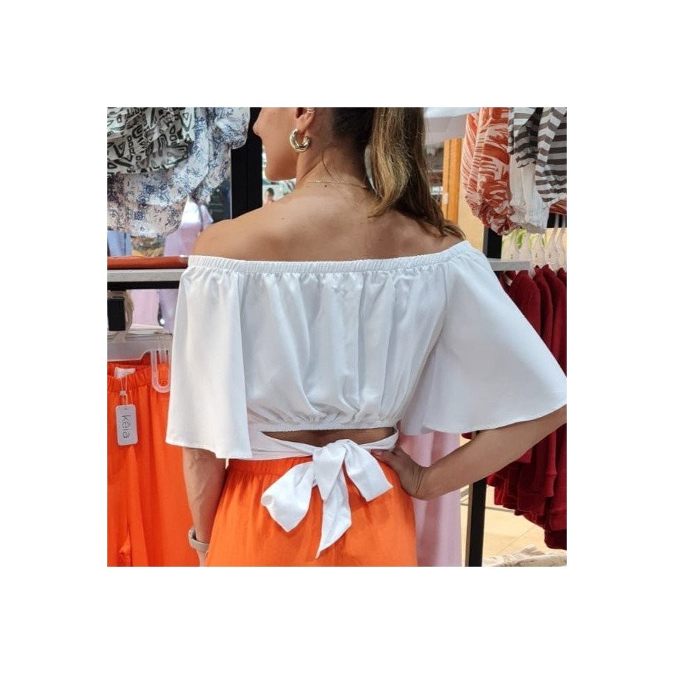 BLUSA CORTA BLANCA CHALIS