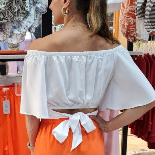 BLUSA CORTA BLANCA CHALIS