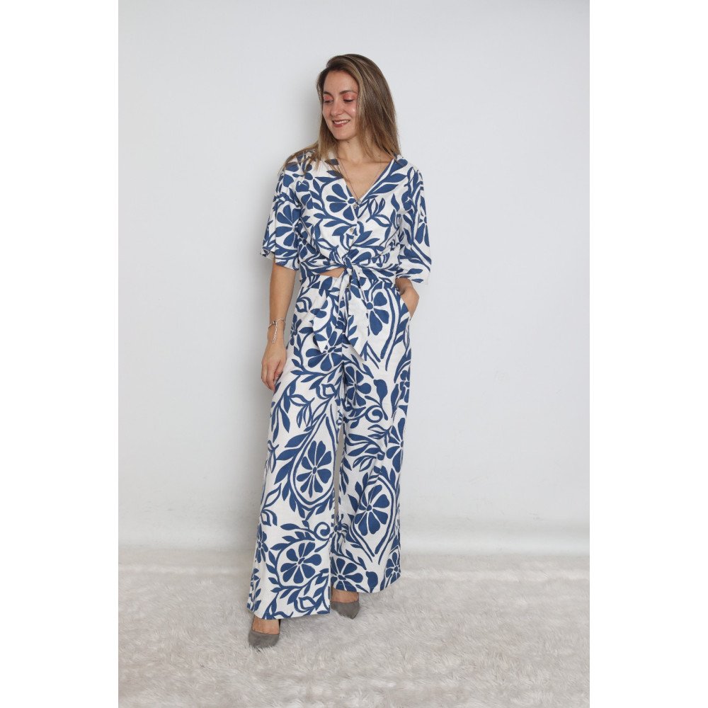 PANTALON DISEÑO AZUL REY