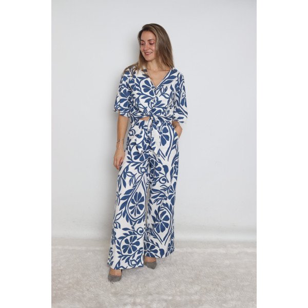 PANTALON DISEÑO AZUL REY