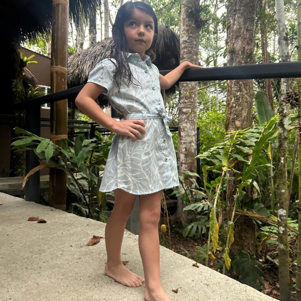 VESTIDO  FLORES NEGRAS