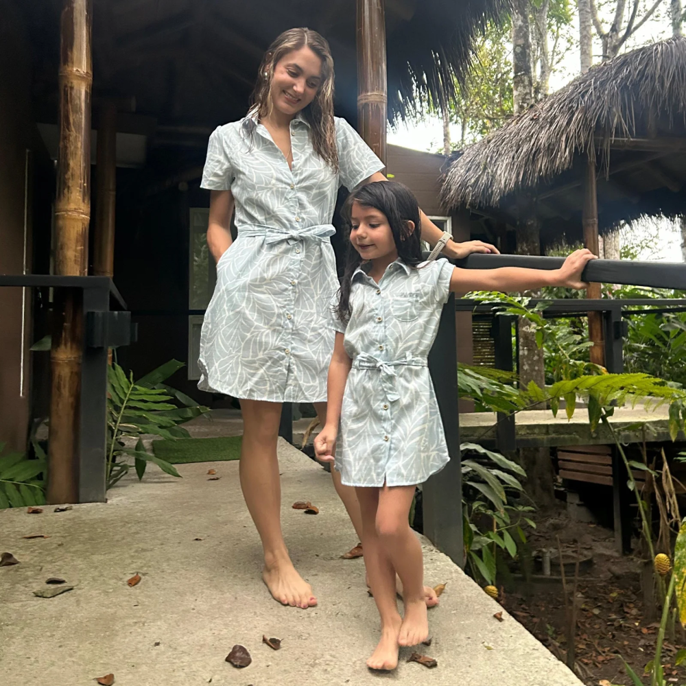 VESTIDO CELESTE DISEÑO