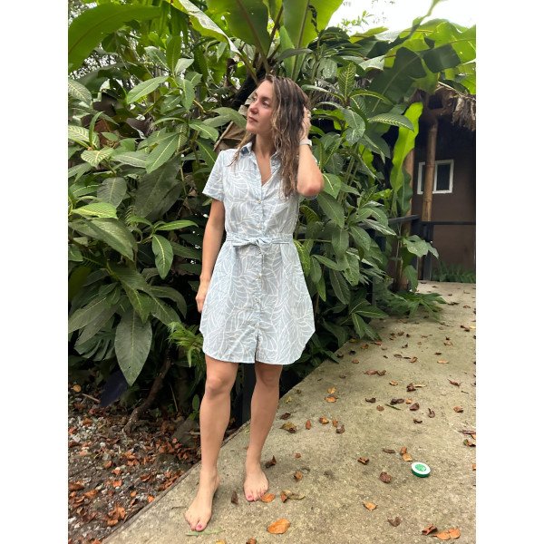 VESTIDO CELESTE DISEÑO