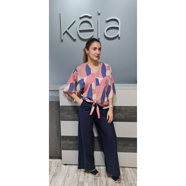 BLUSA MULTICOLOR KIMONA