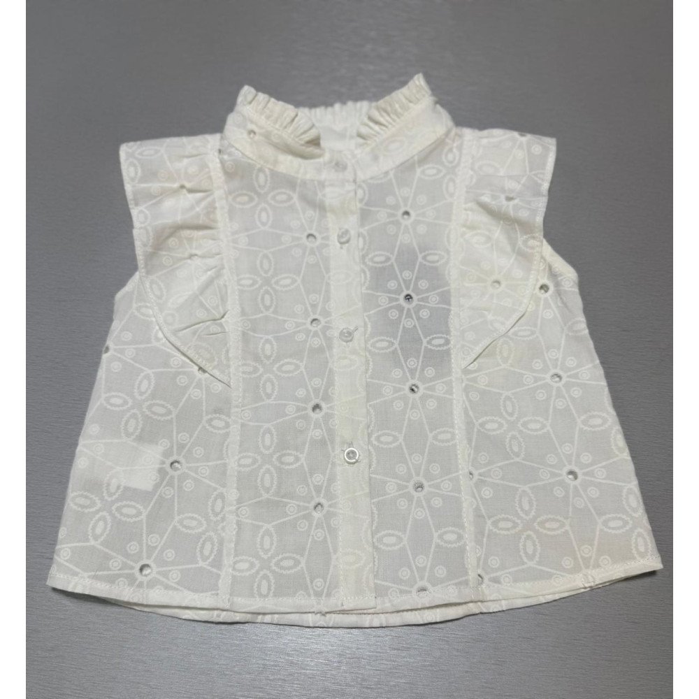 BLUSA BLANCA OJALILLO M-C