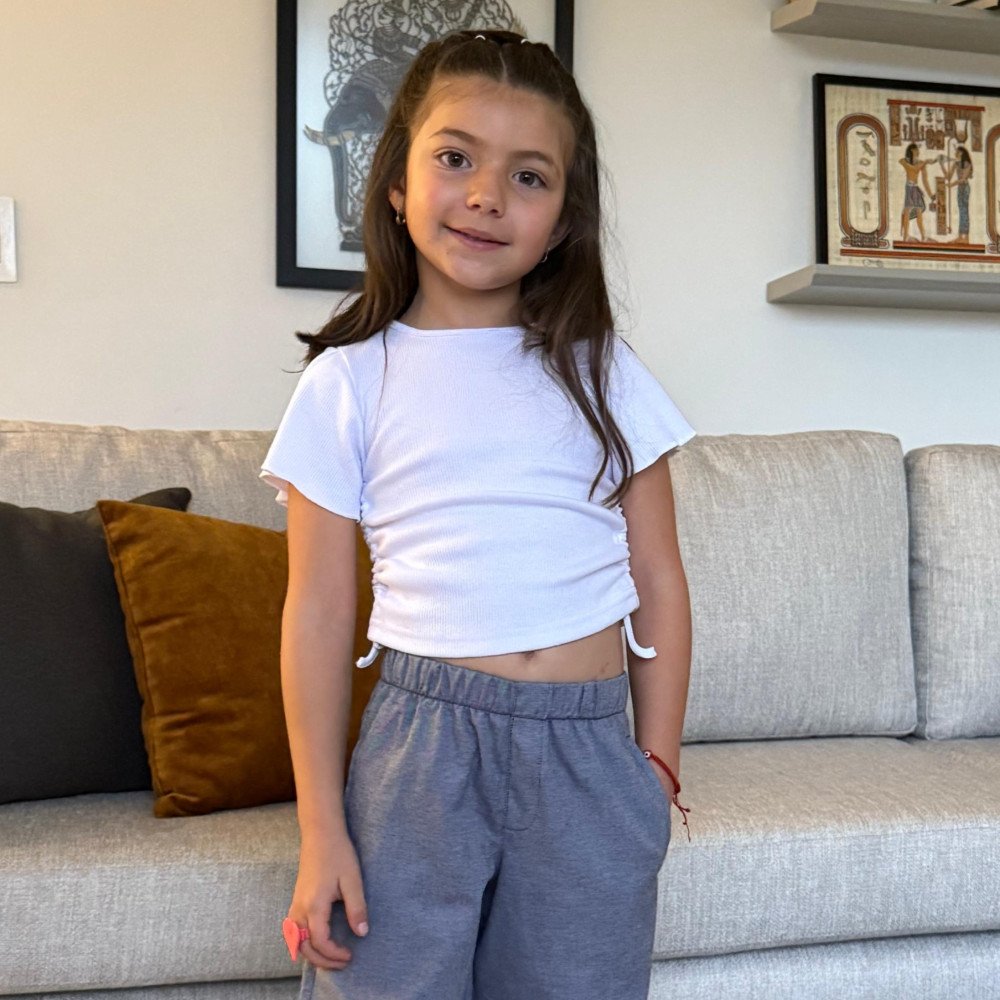 CAMISETA TOP BLANCA M-OLEADA