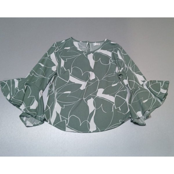 BLUSA VERDE DISEÑO M-VUELOS