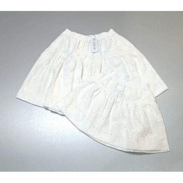 FALDA BLANCA OJALILLO BOMBACHA