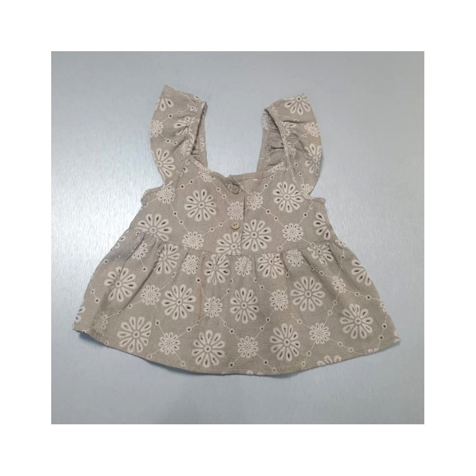 BLUSA S-M OJALILLO CAFE