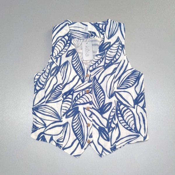 CHALECO LINO DISEÑO RAYAS