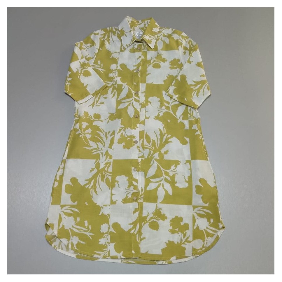 VESTIDO CAMISERO VERDE LIMON VESTIDO CAMISERO VERDE LIMON