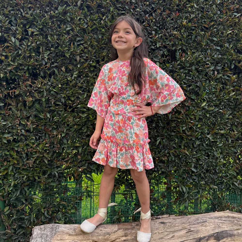 BLUSA FLOREADA ROSADA