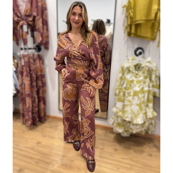 CAMISERA BLANCA OJALILLO CAMEL