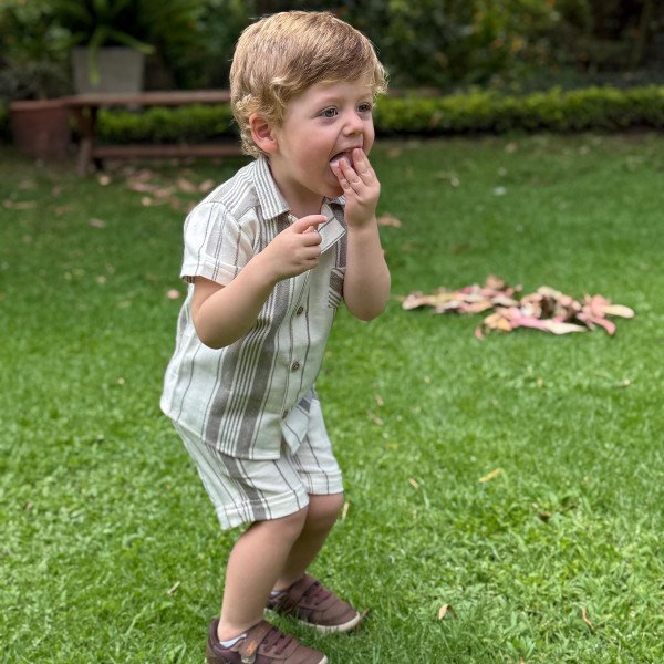 CAMISA M-L RAYAS CELESTES