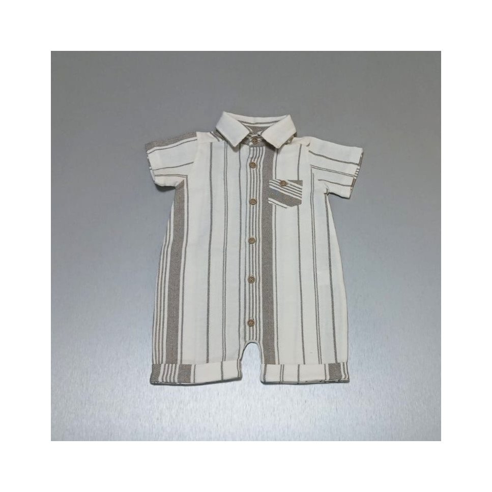 CONJUNTO BEIGE CAMISA-SHORT