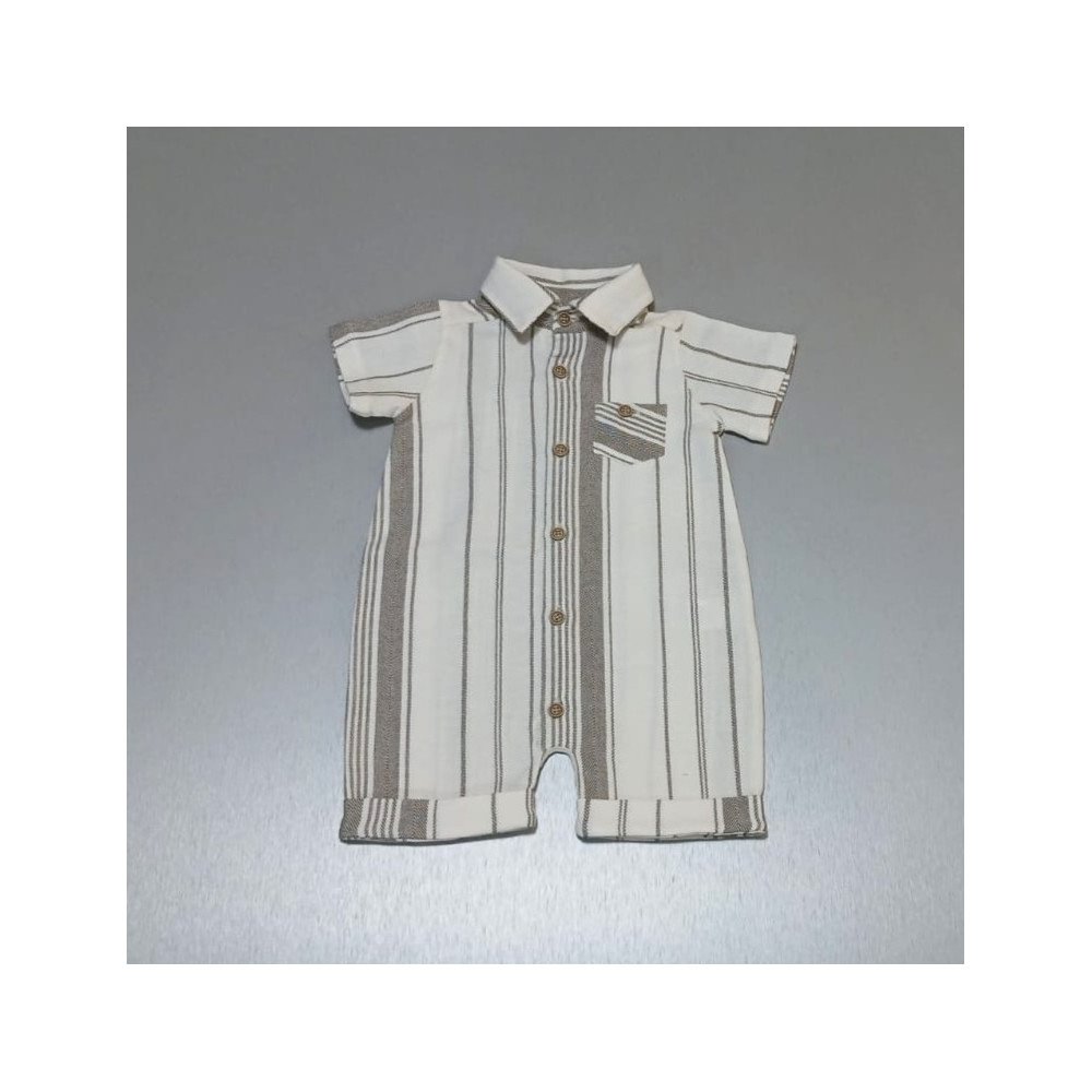 CONJUNTO BEIGE CAMISA-SHORT