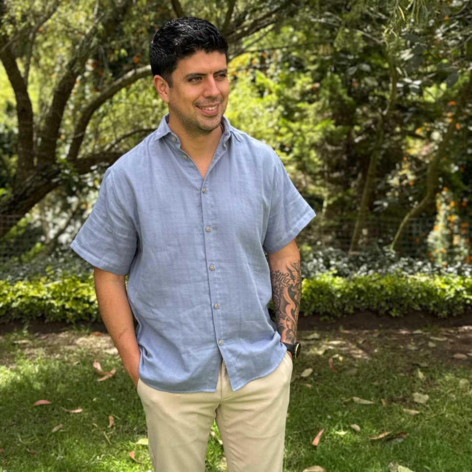 CAMISA KALO CELESTE M-C