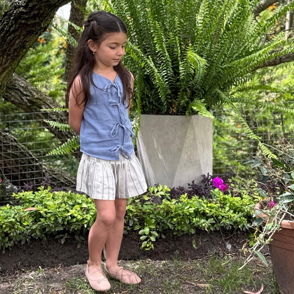 BLUSA KALO TIRAS CELESTE