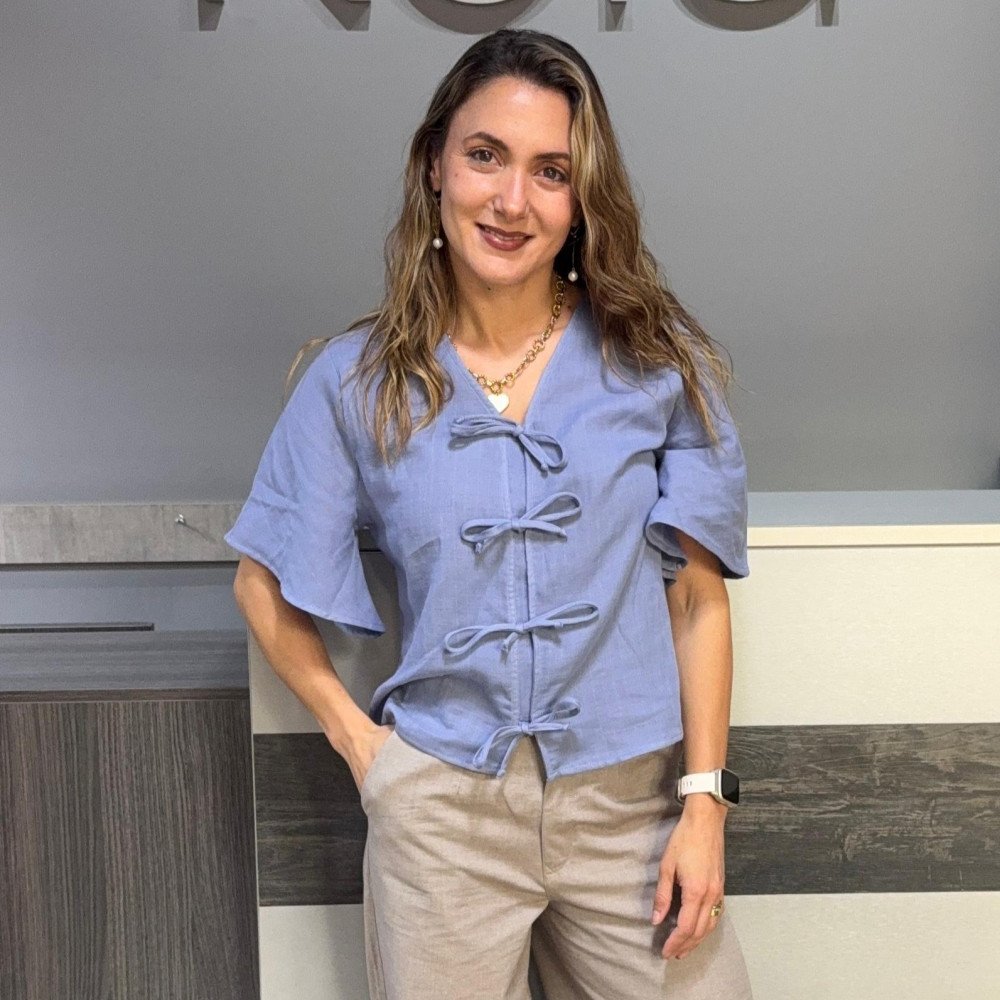 BLUSA KALO CELESTE TALLA XS