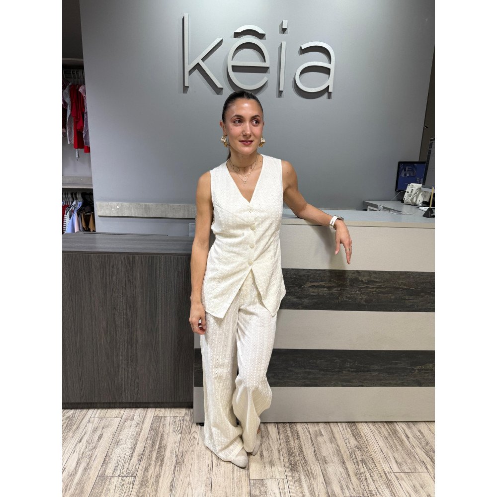 PANTALON PRETINA CRUDO OJALILLO