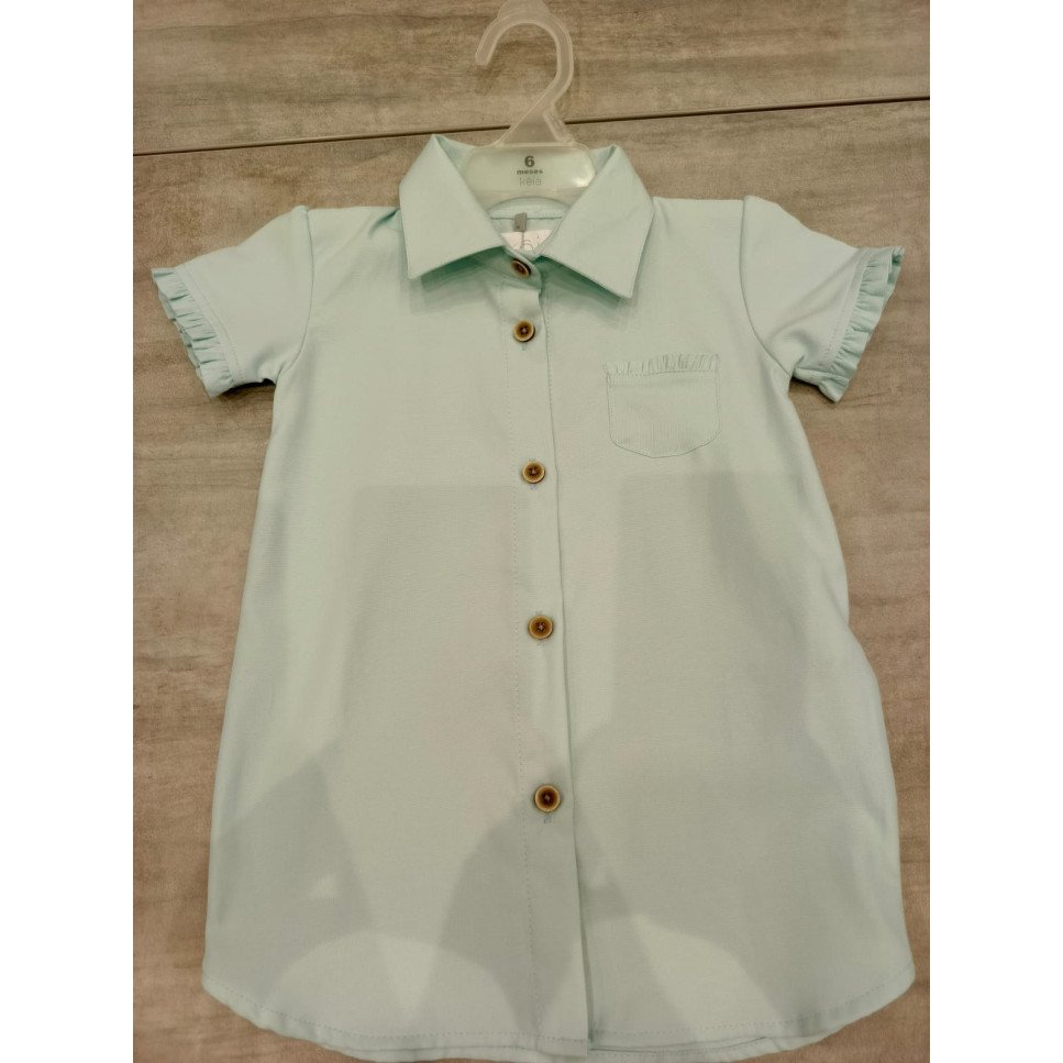VESTIDO CAMISERO OXFORD MENTA