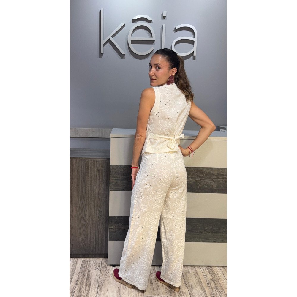 CHALECO BLANCO OJALILLO