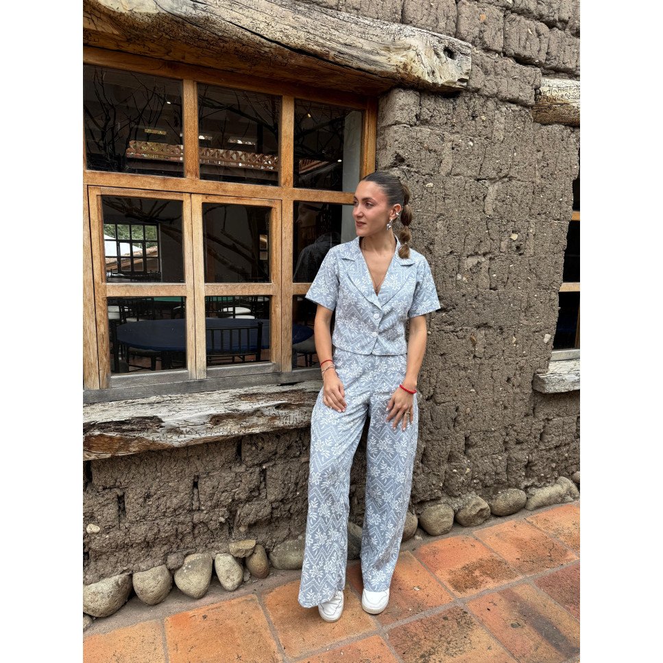 CHAQUETA M-C CELESTE OJALILLO