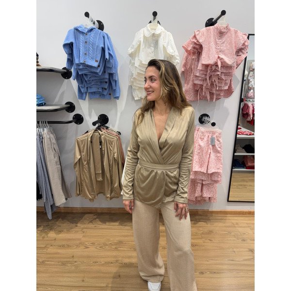 CHAQUETA M-C CELESTE OJALILLO