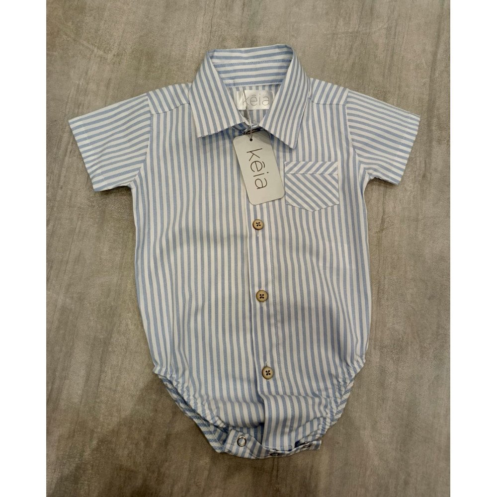 CAMISA RAYAS CELESTES