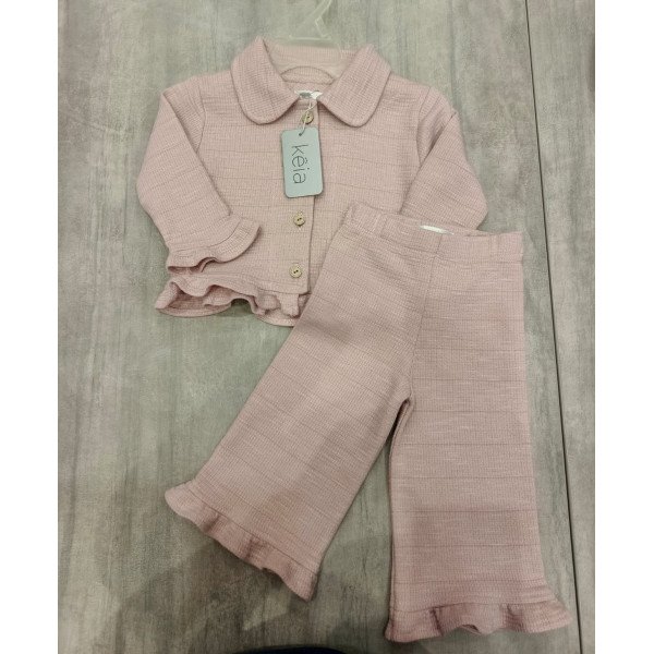CONJUNTO SACO-PANTALON ROSA